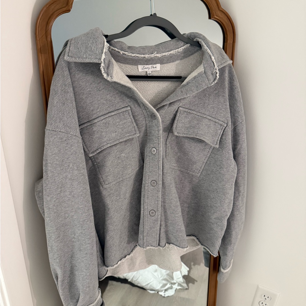 Gray Button-Up Jacket